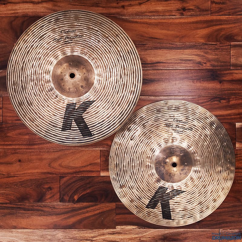 ZILDJIAN 14" K CUSTOM HIDEFINITION HIHAT CYMBALS Reverb