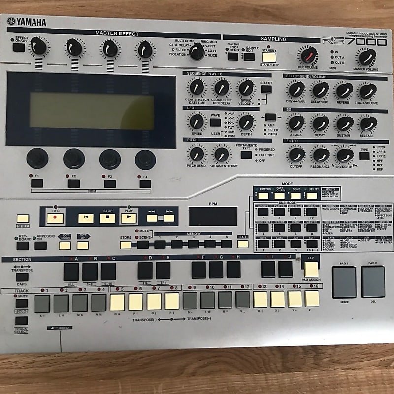 YAMAHA RS7000 ! MAX RAM + SMART MEDIA CARD. TOP! Reverb