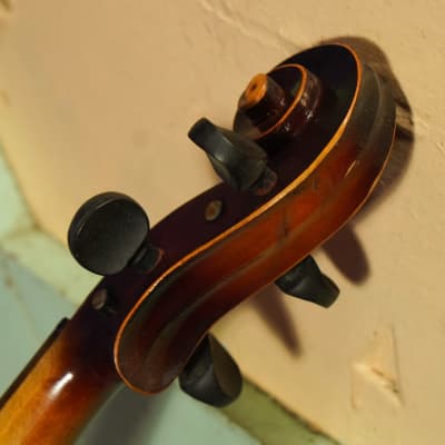 1930s Unknown Sunburst 4/4 Strad-Copy Violin (VIDEO! Fresh Work, Ready) image 9