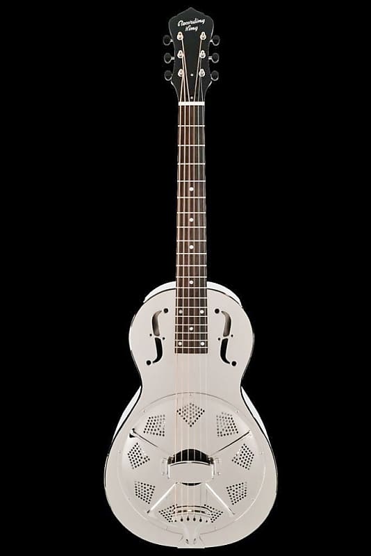 Recording King RM993 Nickel Plated Parlor Resonator Nickel Reverb