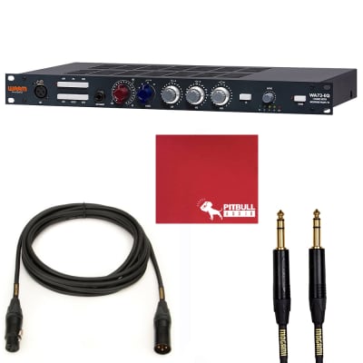 Warm Audio WA73-EQ British Mic Line Instrument Preamp EQ + XLR TRS Mogami Cables image 2