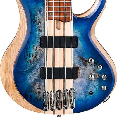 Ibanez BTB845 BTB Standard 5-String Bass Guitar, Cerulean Blue Burst Low-Gloss image 2