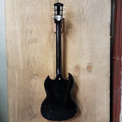 Burny RSG-55 '63 Black SG Electric Guitar | Reverb