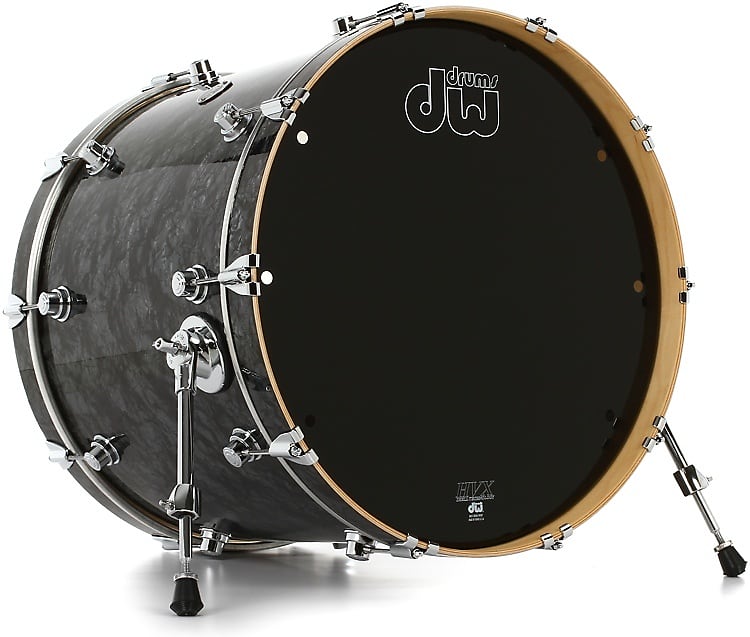 DW Performance Series Bass Drum - 18 x 22 inch - Black Diamond FinishPly image 1
