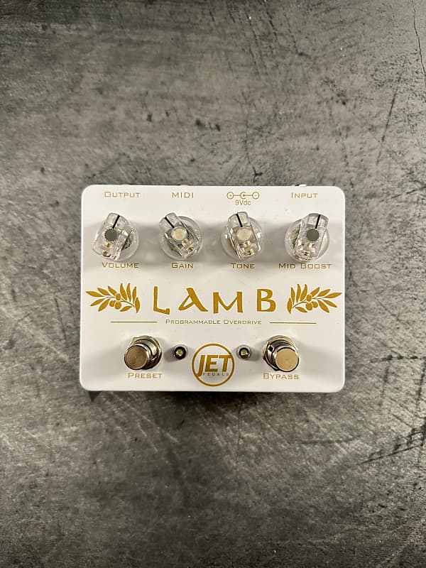 Jet Pedals Lamb Programmable Overdrive 2020 White and Gold Reverb