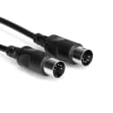 New Hosa MID-310BK MIDI Cable; 5-pin DIN to Same