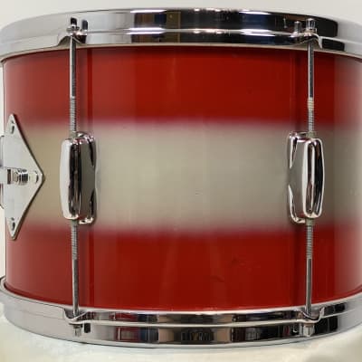 Slingerland 22/13/15/5x14" 60's Swingster/Stage Band Drum Set - Red/Silver Duco image 8