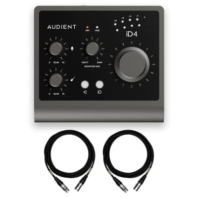 Audient iD4 MKII 2-In / 2-Out USB-C Audio Recording Interface w