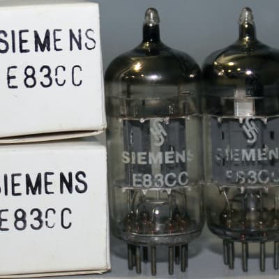 1 Match Pair (2pcs) E83CC 12AX7 Siemens Triple Mica Made in | Reverb