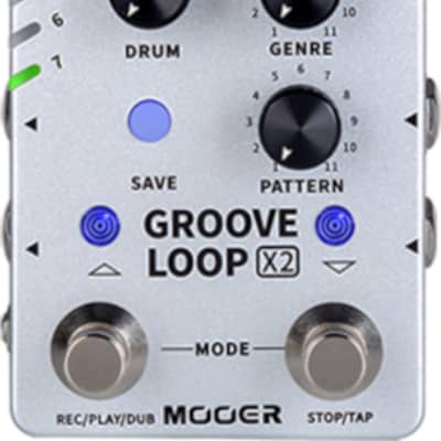 Mooer Groove Loop X2 Looper/Drum Machine Effects Pedal image 1