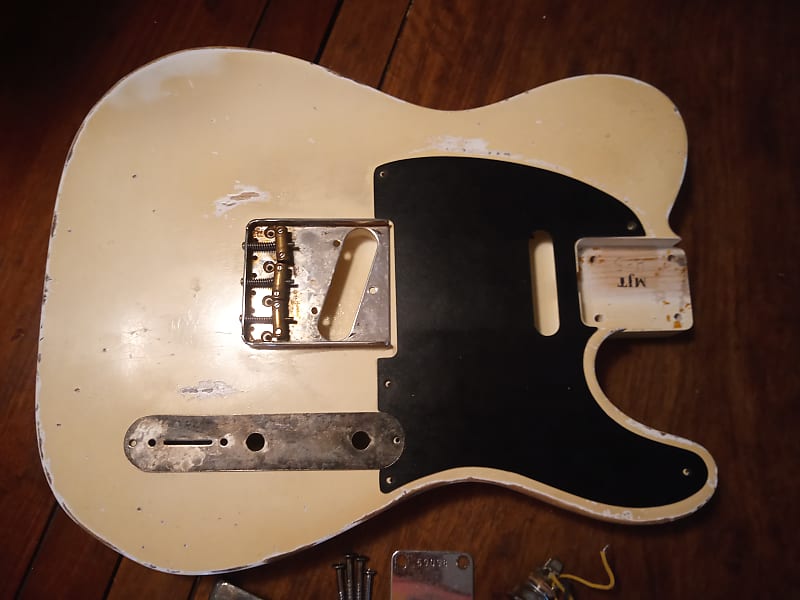 MJT Relic Aged Telecaster Body w/Extras, Fantastic Nitro