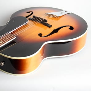 Gretsch  PX-6104 Corsair Arch Top Acoustic Guitar (1958), ser. #27035, original grey two-tone hard shell case. image 7