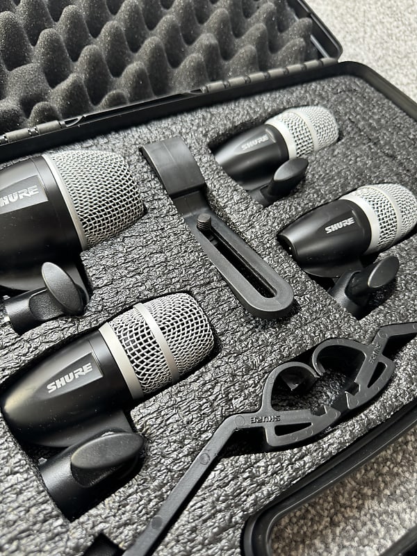 Shure PG series Drum Mic kit 2000s Black/Silver Reverb UK