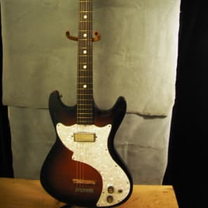1965 Silvertone Single Pickup Sunburst Electric Guitar image 1
