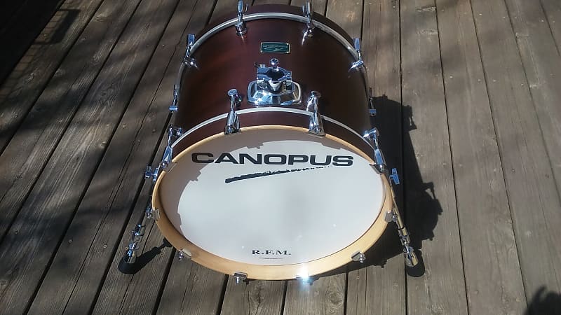 Canopus RFM 14x18 Bass Drum w/ tom holder Bitter image 1
