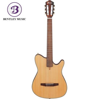 Ibanez FRH10N-NTF FRH Series Classical Acoustic Electric Guitar, Natural Flat image 2