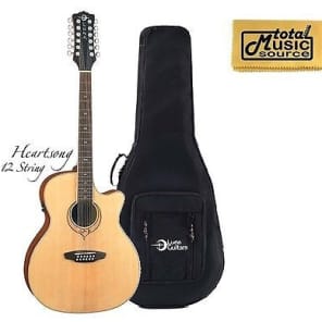 Luna Guitars Heartsong 12 String Concert A/E Guitar, b-band, USB Upgrade, SONG12 image 2