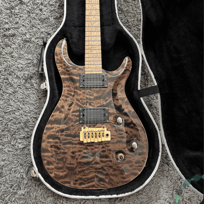 Carvin CT6 Flametop 2011 Brown and gold image 1