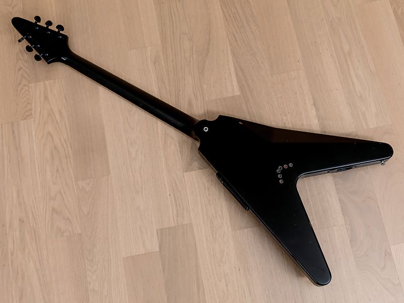 1989 Gibson V90 Flying V Vintage Electric Guitar, Ebony w/ | Reverb