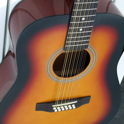 Indiana S-SCOUT-12-TB Dreadnought Spruce Top 12-String  Acoustic Guitar Limited Edition w/Gig Bag image 7