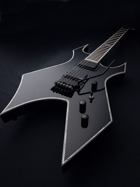 BC Rich Warlock NJ Deluxe Onyx Black Electric Guitar | Reverb