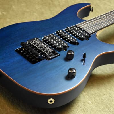 Ibanez RG3070 【Transparent Deep Blue Flat】Prestige Series | Reverb