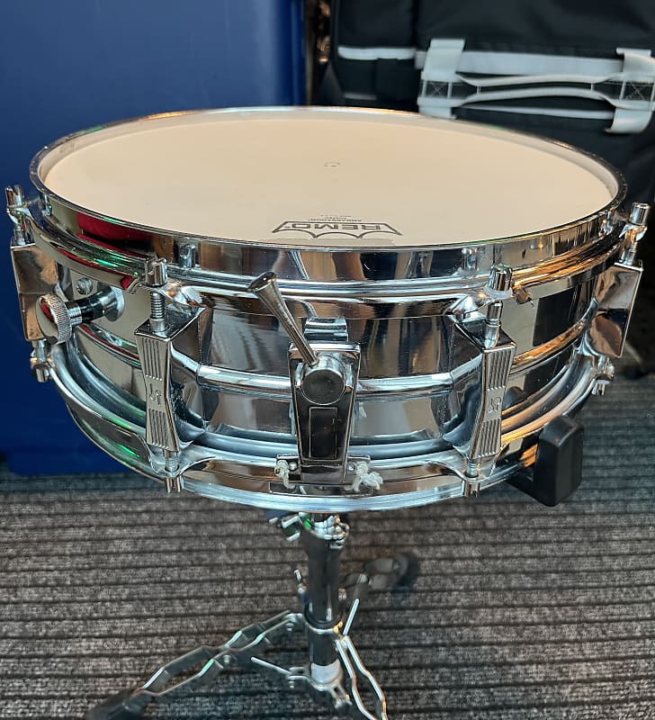 Sonor snare-drum d454 70s - Ferromanganese/chrome image 1