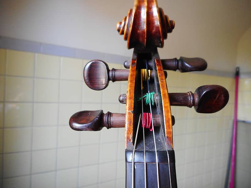 4/4 Oversized Violin, Giovan Paolo Maggini Copy, 1970 +/- - Faux Crackle  Finish