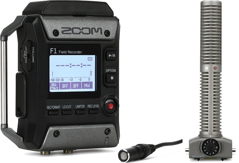 Zoom F1-LP Field Recorder and Lavalier Microphone Bundle with Zoom