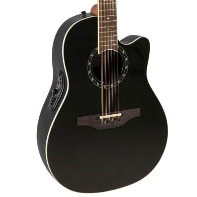 Ovation Pro Series Standard Balladeer 2751AX-5 12-String A/E Guitar - Black image 3