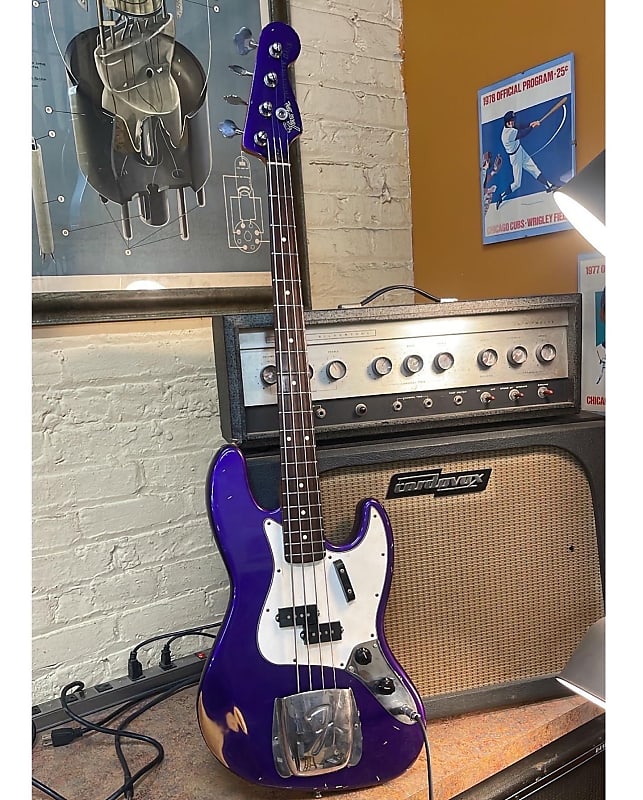 Fender Precision Bass パープル 4弦 Fender Precision Bass Metallic Purple | Reverb