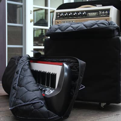 Studio Slips Double Padded Briefcase Gig Bag for Hammond-Suzuki XK-5, XK-3 or XK-3c Black Nylon Canv image 6