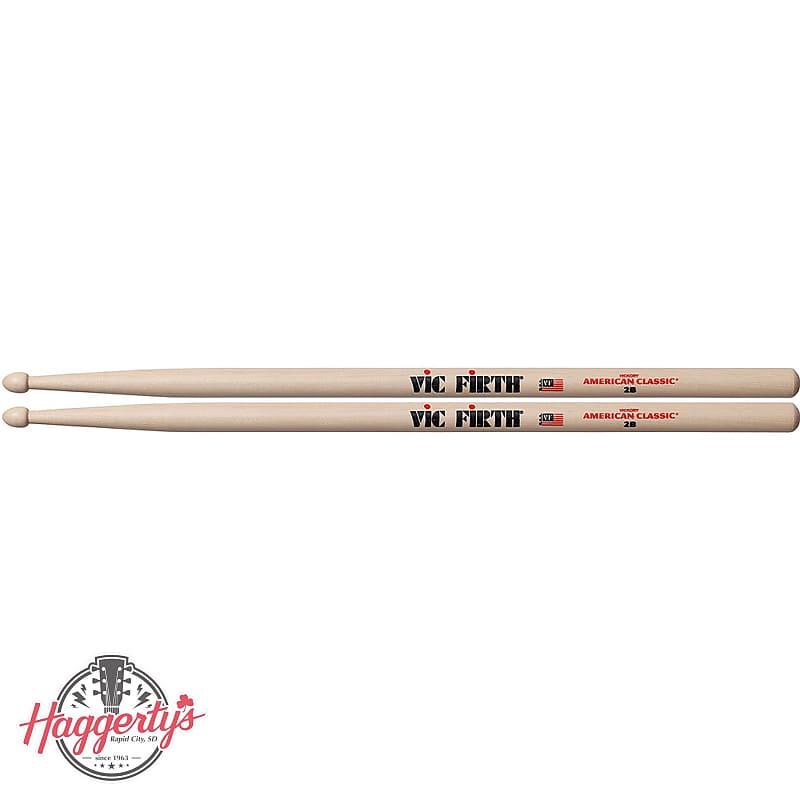 Vic Firth 2B Wood Tip Drum Sticks image 1