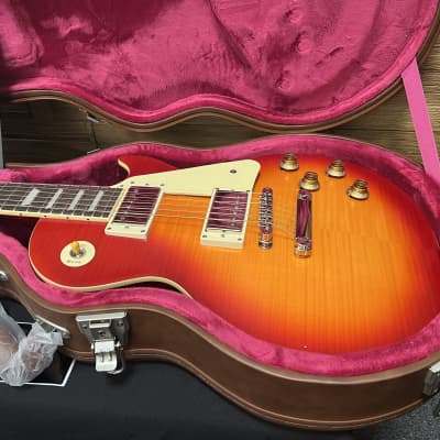 Epiphone 1959 Les Paul Standard Limited Edition guitar - Aged Dark Cherry Burst. 9lbs 1oz. W/hard case. Mint!!! image 20
