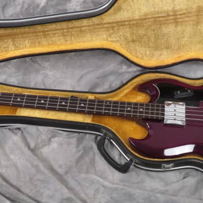 1970s Penco EB3 Gibson Style Bass - Cherry - MIJ Matsumoku EB-3- Original Case image 16