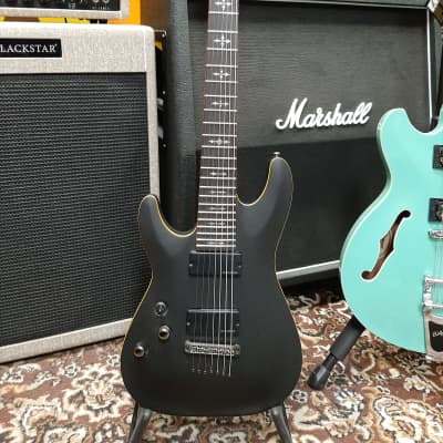 7弦 Dean Thoroughbred Stealth EMG Dean Thoroughbred Stealth 7 String Electric Guitar BKS w/EMG