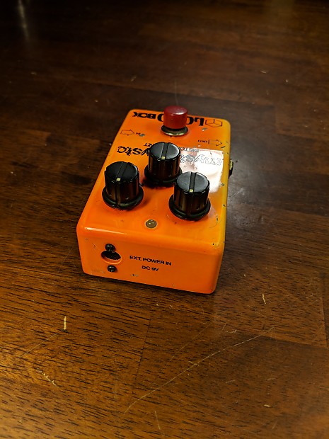 Loco Box Mysto Dysto Distortion pedal Late 70s Atomic Orange