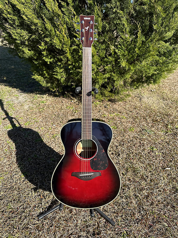 Yamaha FS830-DSR Small-Body Acoustic Guitar 2021 - Dusk Sun Red