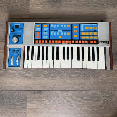 Moog Source Monophonic Analog Synthesizer with Patch Memory 1981 - 1985 - Blue
