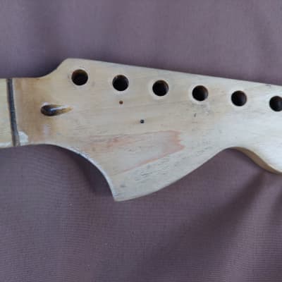 Squier Affinity Series Stratocaster Neck Maple fretboard 70's Big Headstock refinished image 8