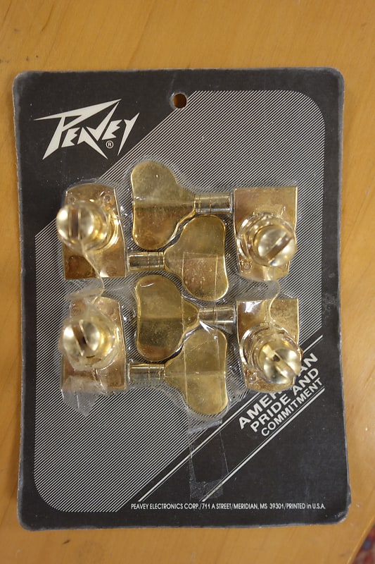 Peavey T40 Machine Heads Tuning Pegs Set For Bass Gold Reverb 9113