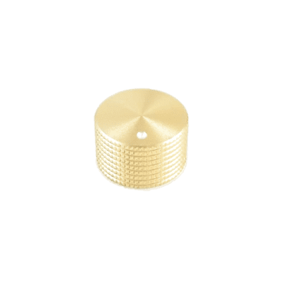 Tesi 20mm Solid Aluminum Knurled Replacement Knob - Gold