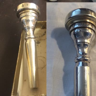 2 mouthpiece Giardinelli New York Model 7 S et 7 VS screw rim 1960-1970  Trumpet mouthpiece- silver | Reverb Australia