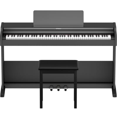 Roland RP-107-BK 88-Key Digital Piano w/ Stand, Bench, and 3-pedals, Black