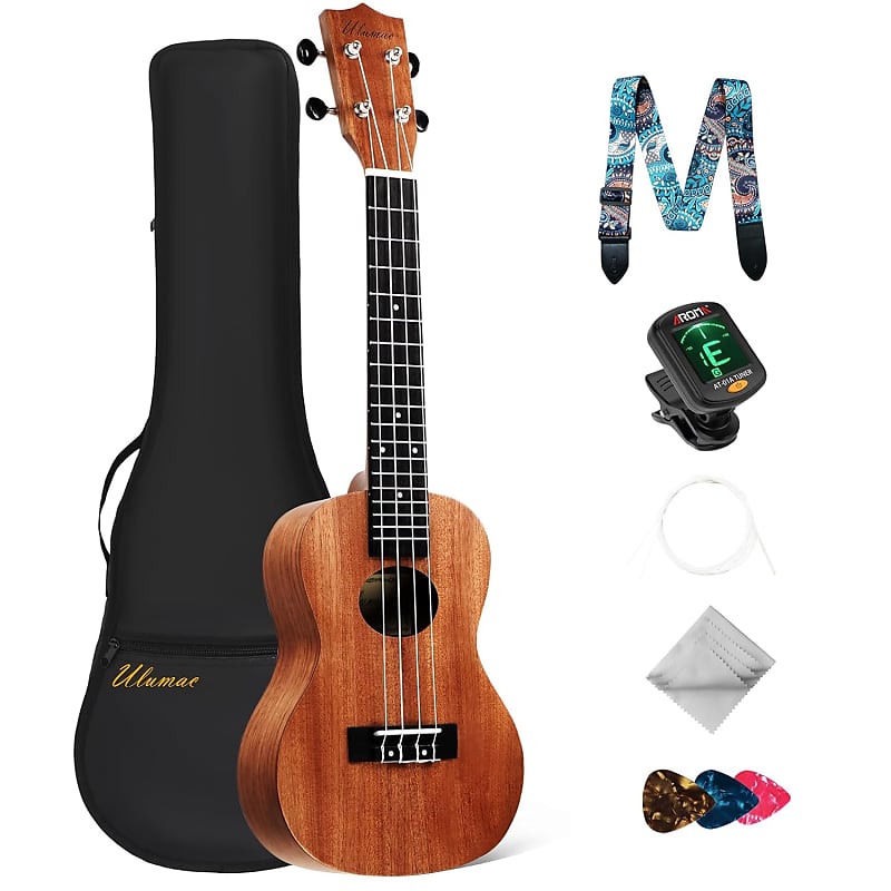 Donner Concert Ukulele Professional 23 Inch Mahogany Ukelele for Adult  Beginner Kid Ukele Bundle with Online Lesson Gig Bag Aquila String Pick  Tuner