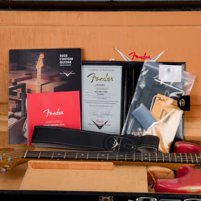 Fender Custom Shop 69 Stratocaster Heavy Relic Electric Guitar, Ebony Fingerboard - Watermelon King - CHUCKSCLUSIVE - #R126000 - Display Model image 12