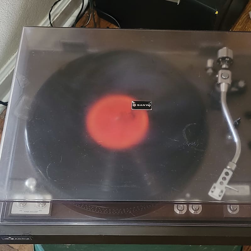 TURNTABLE STEREO SYSTEM Sanyo TP-825D DIRECT DRIVE AUTO W/ORTOPHON CART 70s KENWOOD RECEIVER +STUDIO MONITORS 1976  			