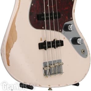 Fender Flea Jazz Bass - Shell Pink  Road Worn image 2