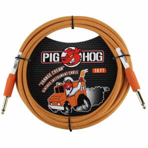 Pig Hog PCH10CC Vintage Series 1/4" TS Straight Instrument/Guitar Cable