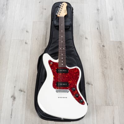 Suhr Classic JM Guitar, Rosewood Fretboard, S90 P90s, TP6 Bridge, Olympic White image 19
